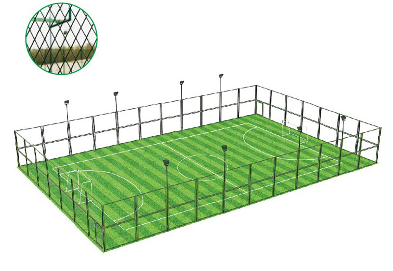 多功能体育运动场馆设施设备施工（3）：笼式足球场